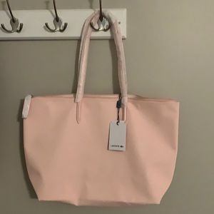 Light pink LaCoste tote